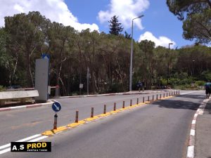 מפריד נתיבים עם עמוד 45 ס”מ