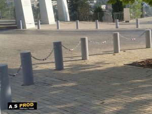 עמודי חסימה 6 צול עם שרשרת