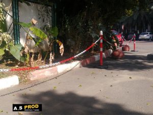 עמודי סימון ניידים גובה 100 עם שרשרת