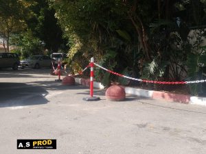 עמודי סימון ניידים גובה 100 עם שרשרת