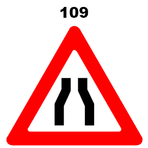 תמרור אזהרה והתראה 109