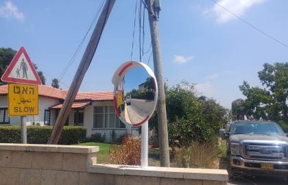 מראה פנורמית לכביש להגברת שדה הראיה